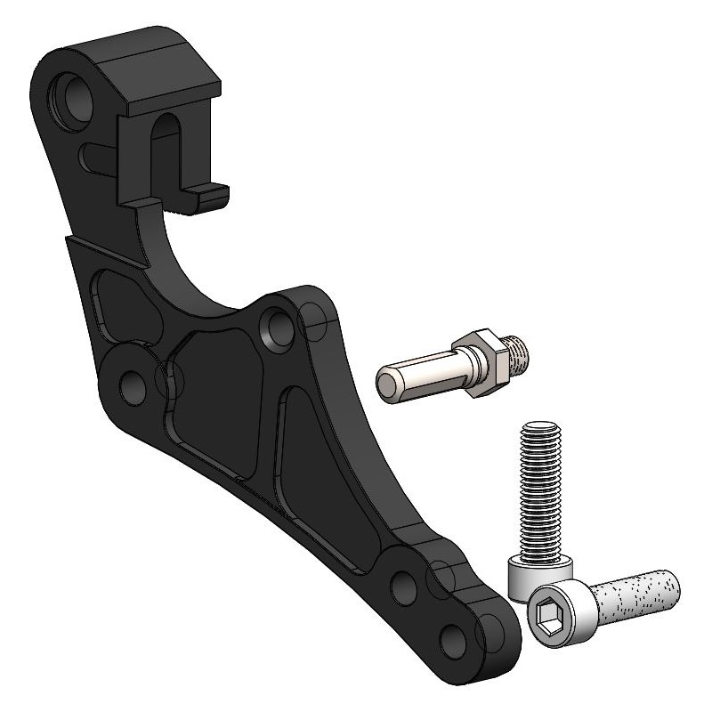 Moto-Master : Supermoto Street adapter | Front | For Ø320mm | Black | KTM, Husqvarna  