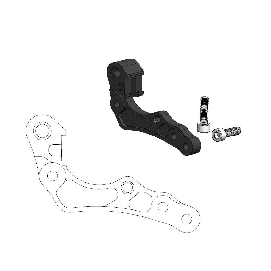 Moto-Master : Adapter | Front | For Ø260mm | Black | KTM, Husqvarna