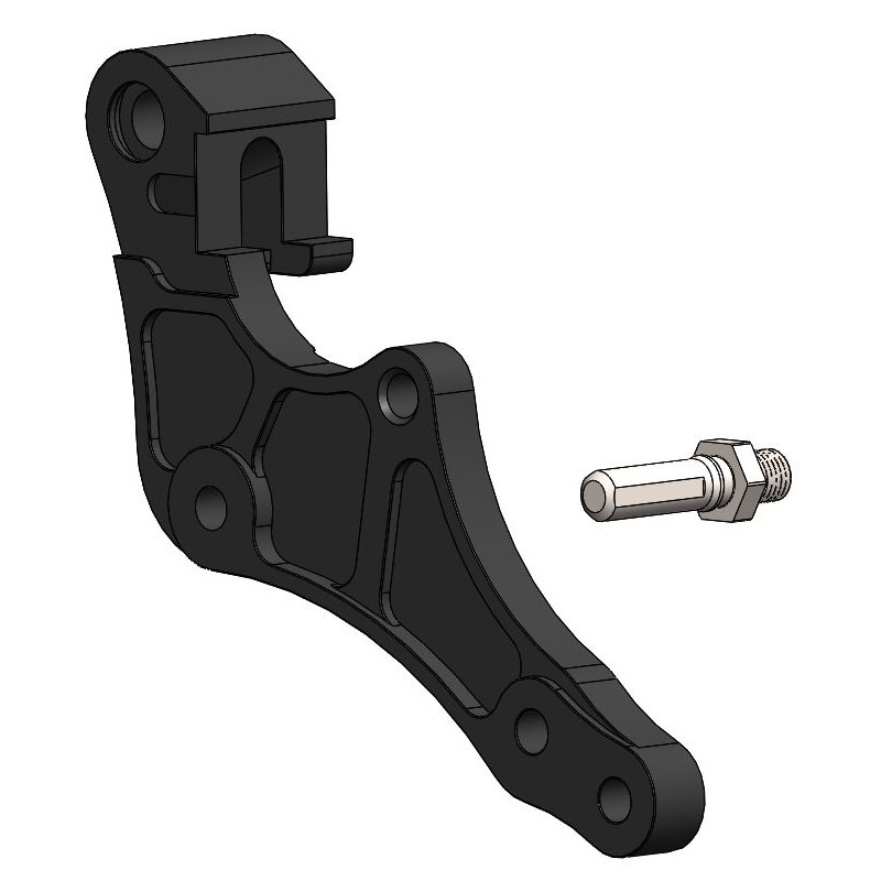 Moto-Master : Supermoto Street adapter | Front | For Ø320mm | Black | Sherco