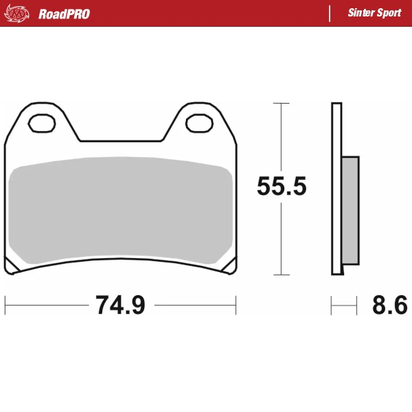 Moto-Master: Brake pad RoadPro | Sinter Sport