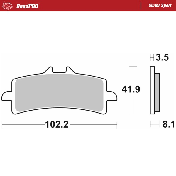 Moto-Master: Brake pad RoadPro | Sinter Sport