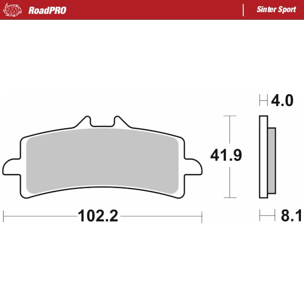 Moto-Master :  Brake pad RoadPRO Sinter Sport