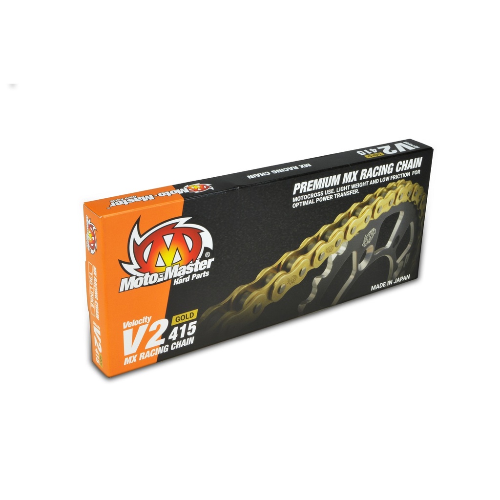 Moto-Master : MX chain | V2-415 | Non-sealed | 130 links | Gold