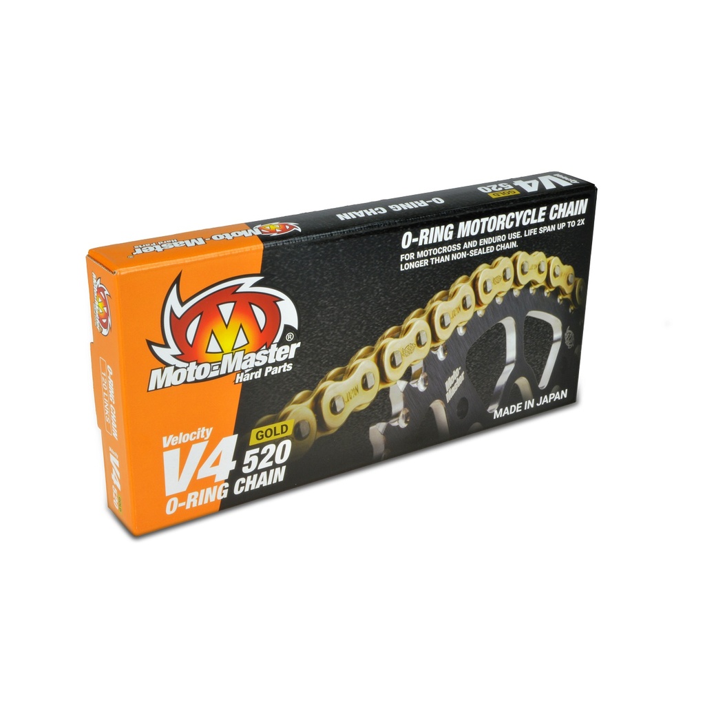 Moto-Master : MX chain | V4-520 | O-ring | 120 links | Gold