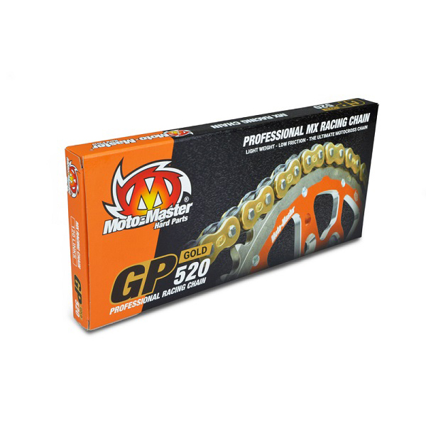 Moto-Master : MX chain | GP-520 | Non-sealed | 118 links | Gold
