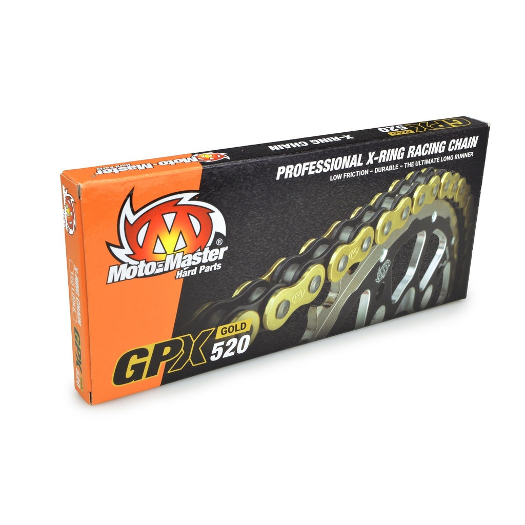 Moto-Master : MX chain | GPX-520 | X-ring | 120 links | Gold