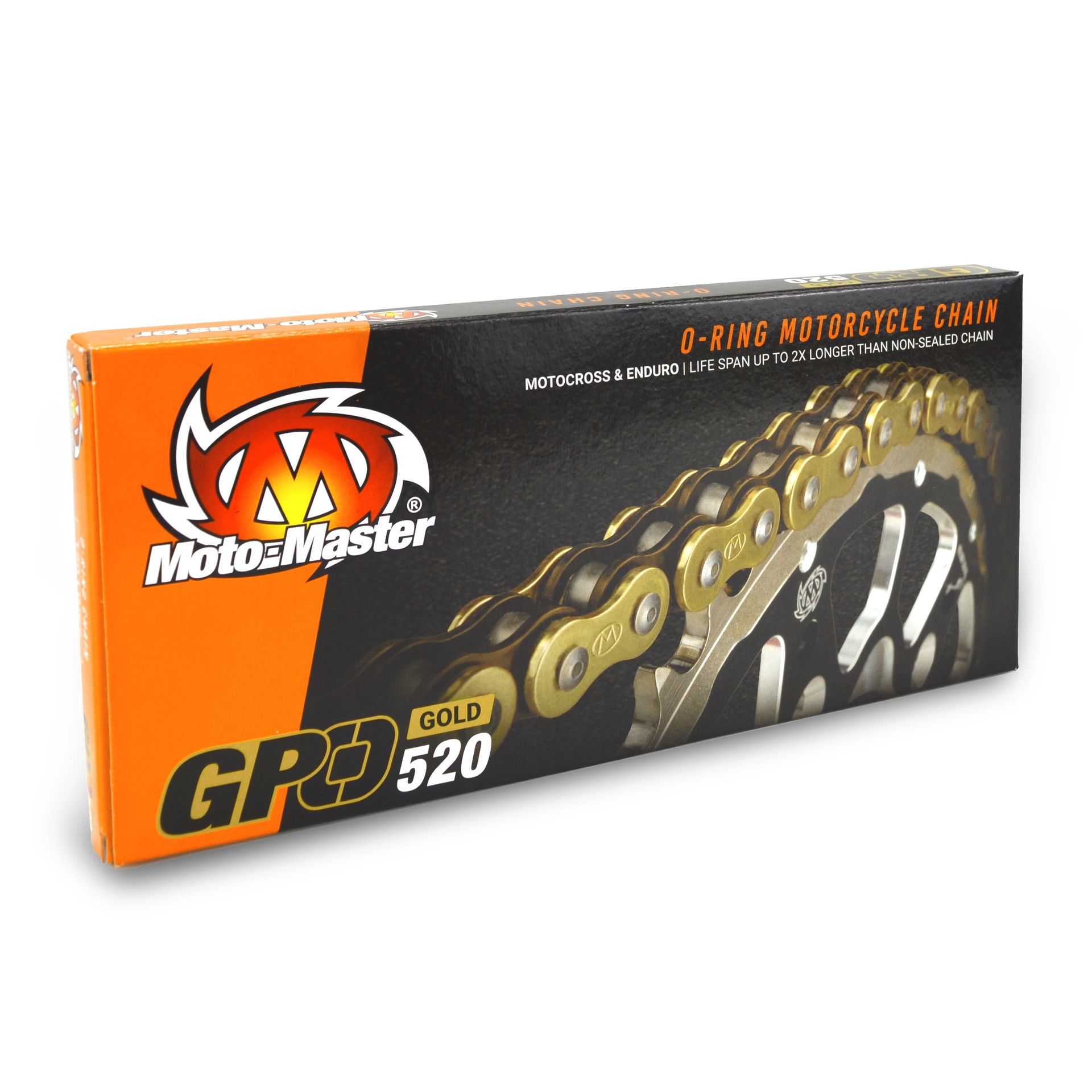 [652008] Moto-Master chain:  MX Chain GPO-520G O-ring, 120 links, Gold