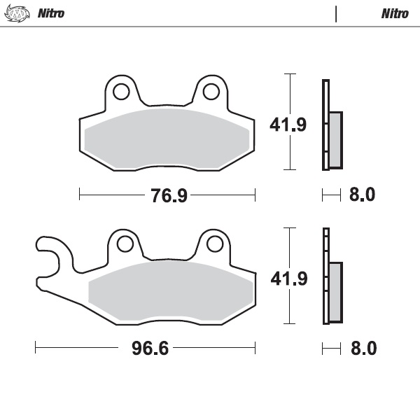 Moto-Master : Brake pad MX | Nitro