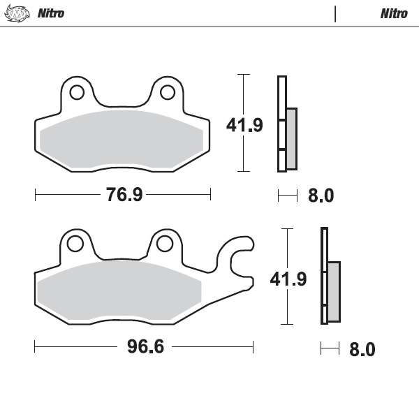Moto-Master : Brake pad MX | Nitro