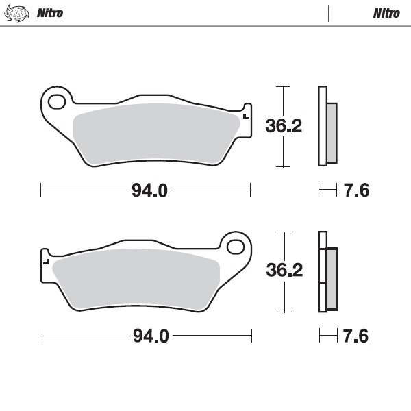 Moto-Master : Brake pad MX | Nitro
