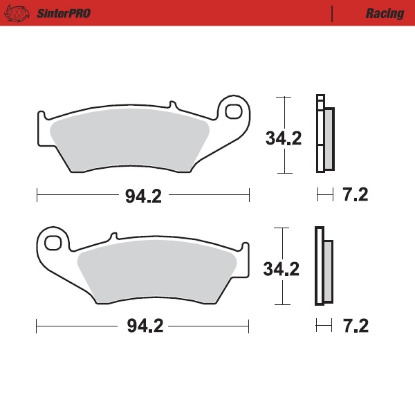 Moto-Master : Brake pad MX | Racing
