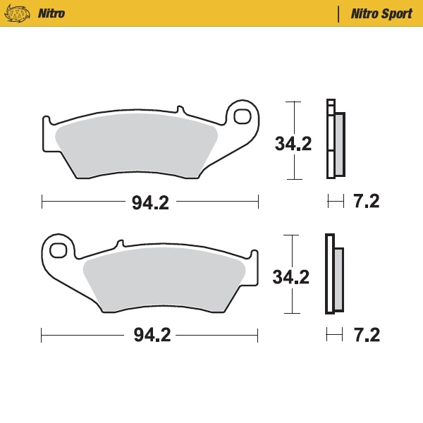 Moto-Master: Brake pad MX | Nitro Sport