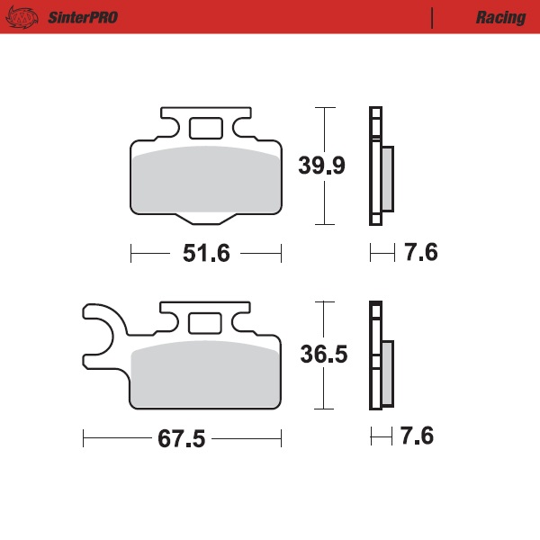 Moto-Master : Brake pad MX | Racing