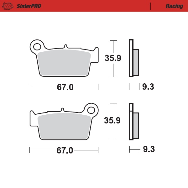 Moto-Master : Brake pad MX | Racing