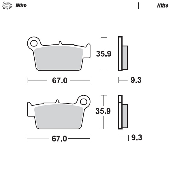 Moto-Master : Brake pad MX | Nitro