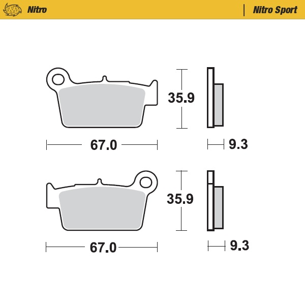 Moto-Master : Brake pad MX | Nitro Sport