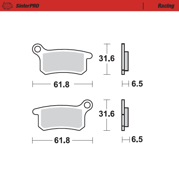 Moto-Master : Brake pad MX | Racing