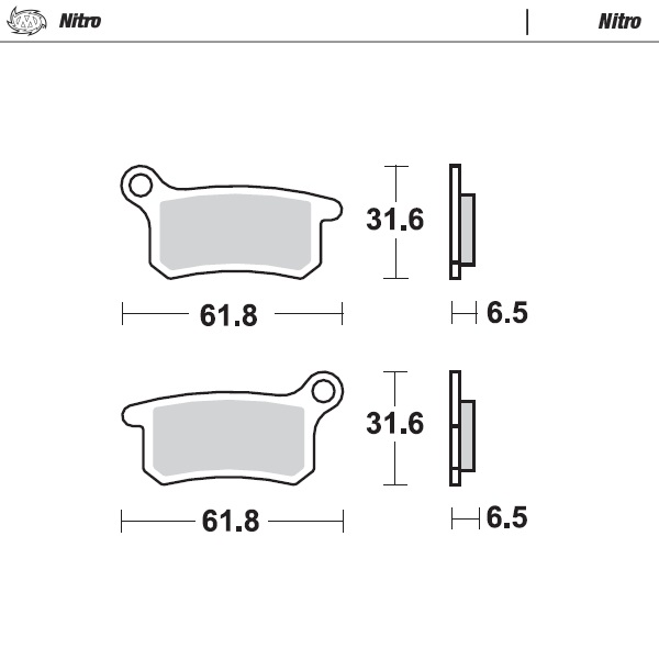 Moto-Master : Brake pad MX | Nitro