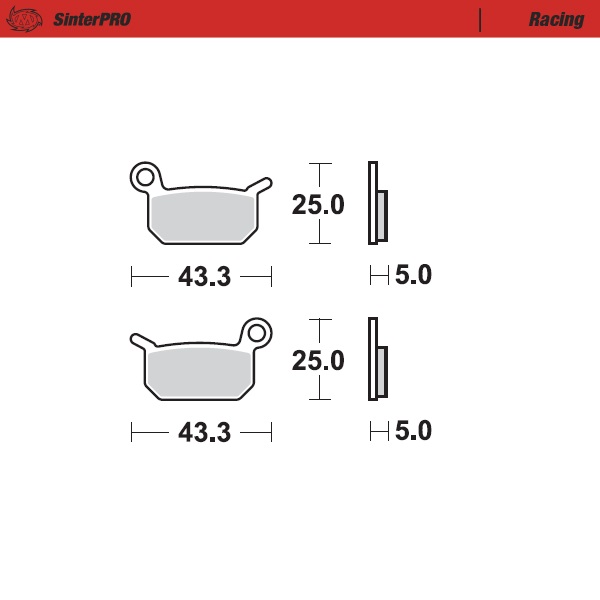 Moto-Master : Brake pad MX | Racing