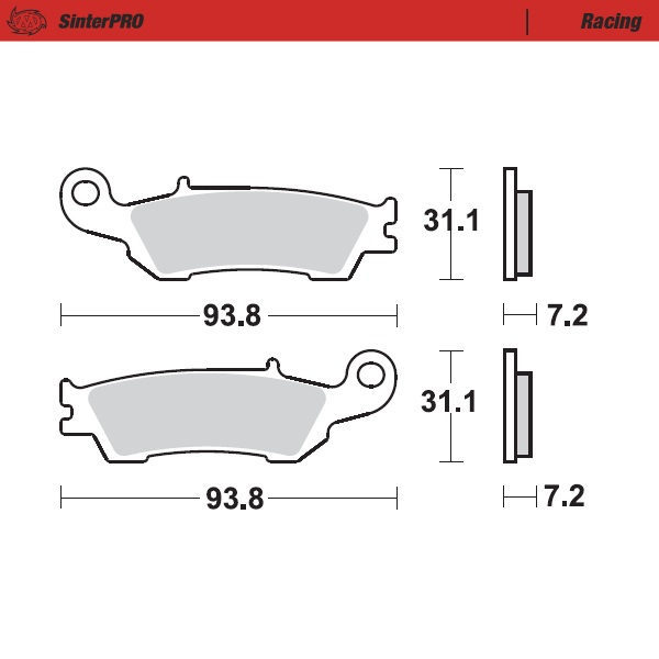 Moto-Master : Brake pad MX | Racing