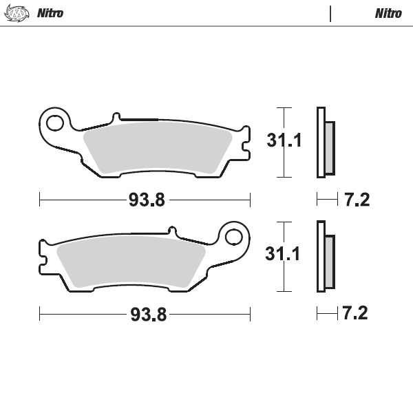 Moto-Master : Brake pad MX | Nitro