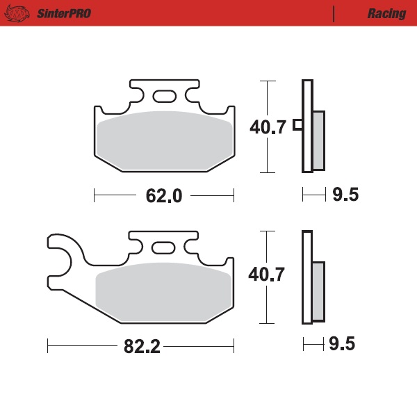 Moto-Master : Brake pad MX | Racing