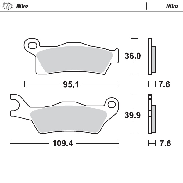 Moto-Master : Brake pad MX | Nitro