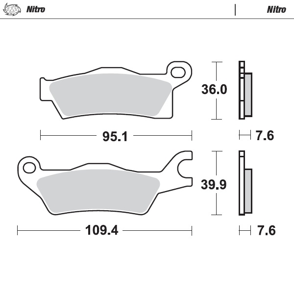 Moto-Master : Brake pad MX | Nitro