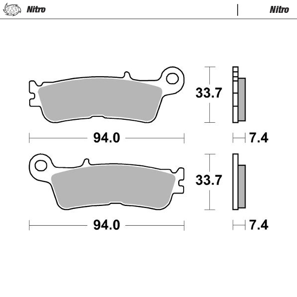 Moto-Master : Brake pad MX | Nitro