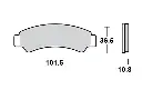 MINO : ( 35-824 ) M0824M  , Brake Pads Sinter , Fits : CF Moto    (sintered metal ) Medium for Wet condition