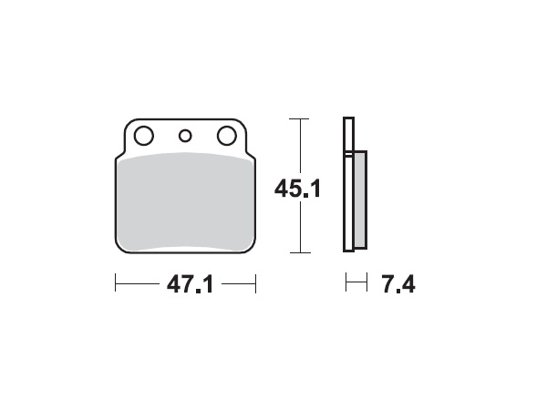 MINO : ( 35-952 ) M0137M  , Brake Pads Sinter , Fits : Kawasaki   (sintered metal ) Medium for Wet condition