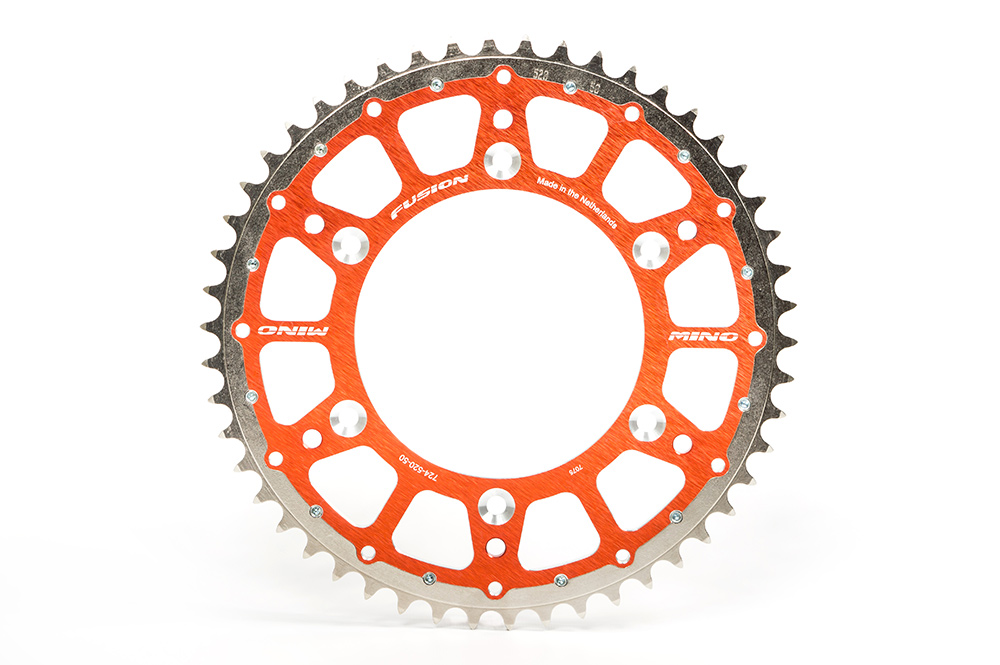 [MI-23-724-46-5-S] MINO Fusion rear sprocket Fits : ( KTM 724 )SXF  ,  EXC   , ALL    90 <  (46, 5-Orange)