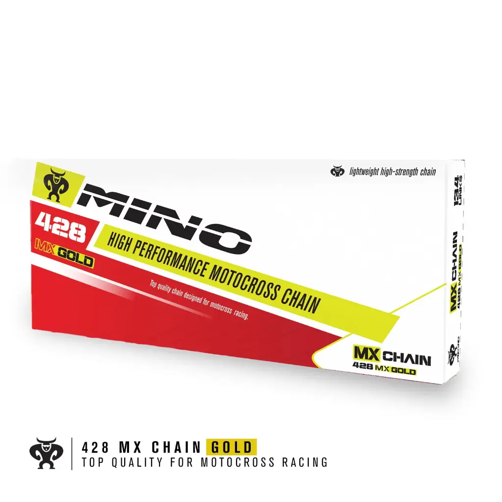 MINO : 428 MX chain 134 Links , gold 