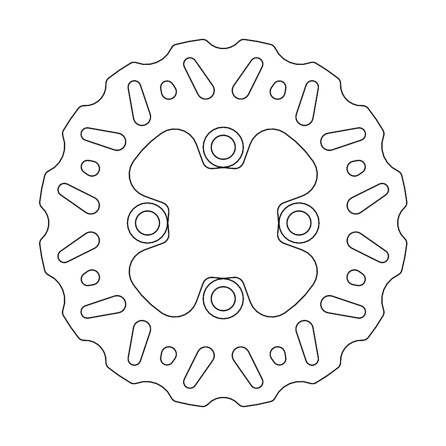 MINO  Nitro front disc Yamaha: Banshee YZF350, Warrior YFM350, Raptor ()