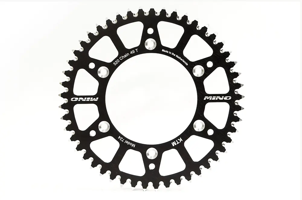 MINO Rear Sprockets 7075 , Fits :  ( KTM 716 )SX 50 , Chain415 . 2014-2026 ()