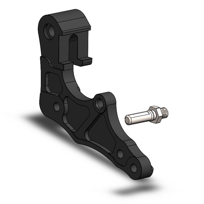 Adapter | Front | For Ø320mm | Black | KTM: 690, Husqvarna: 701