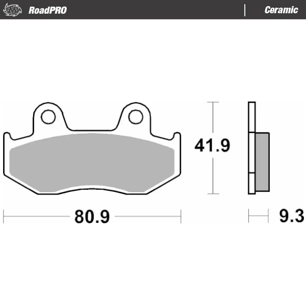 Moto-Master : Brake pad RoadPRO Ceramic