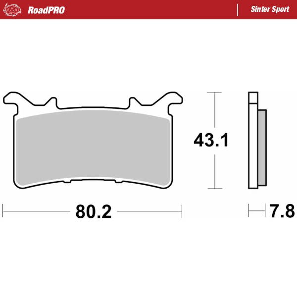Moto-Master : Brake pad RoadPRO Sinter Sport