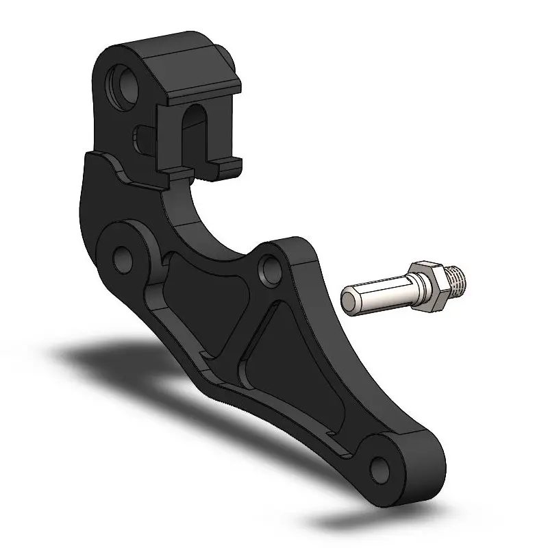 Supermoto Street adapter | Front | For Ø320mm | Black | Kawasaki
