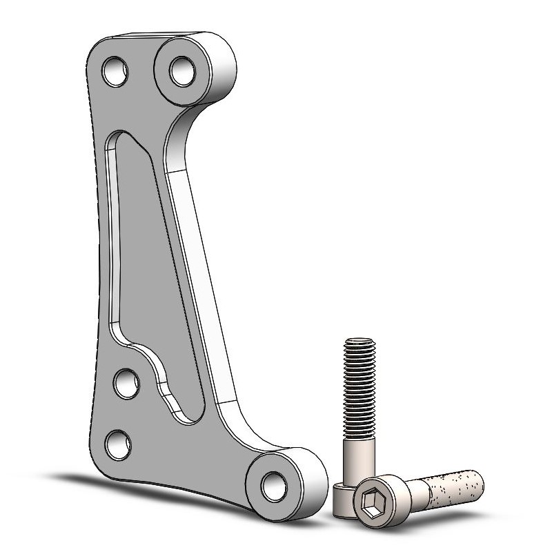 Moto-Master: Supermoto Racing adapter | Front | For Ø300mm | Ducati: Desmo 450MX