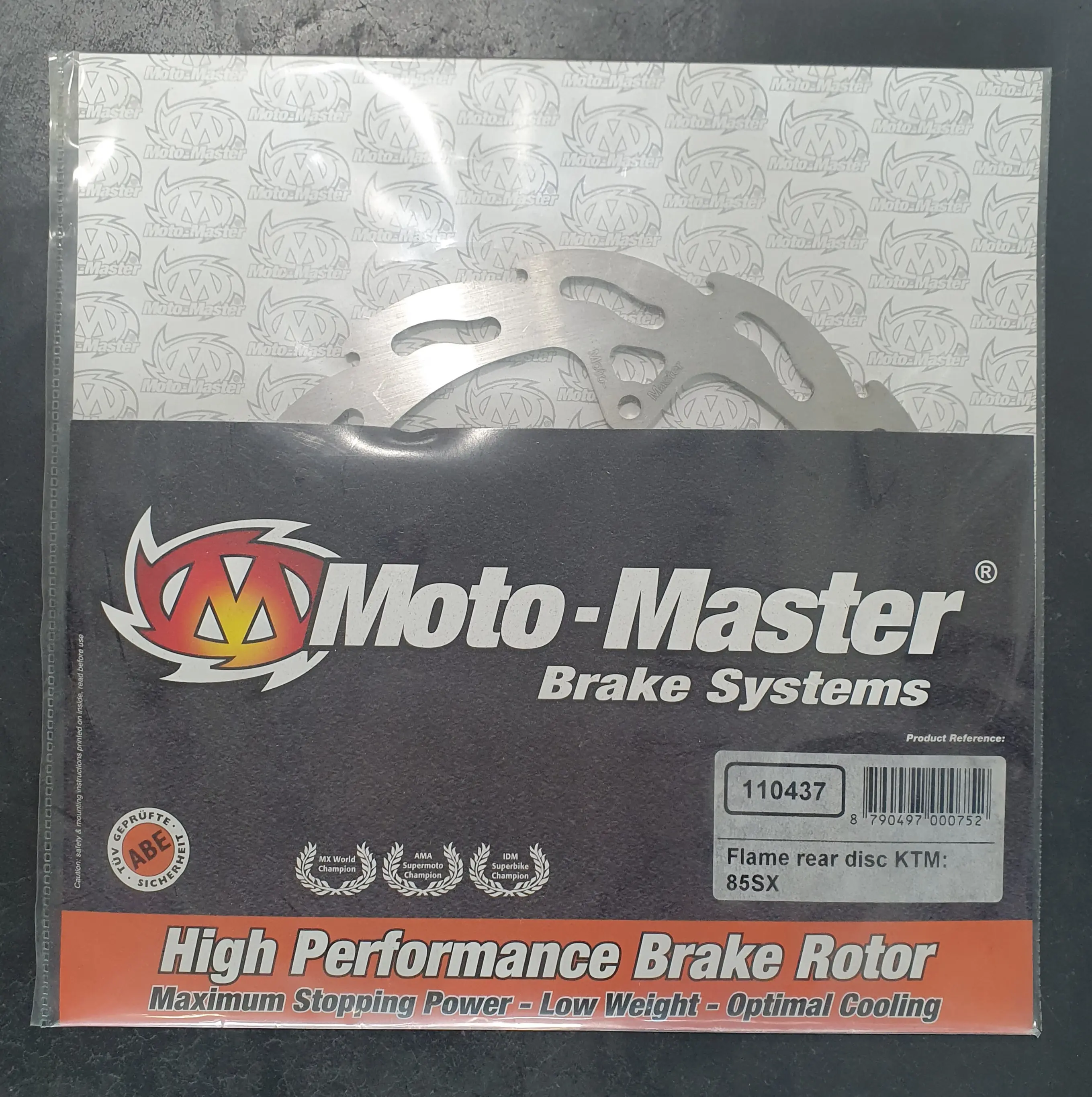 [110437 selling out] Moto-Master : Flame MX disc | Fixed | Rear | KTM: SX85, Husqvarna: TC85 Selling Out