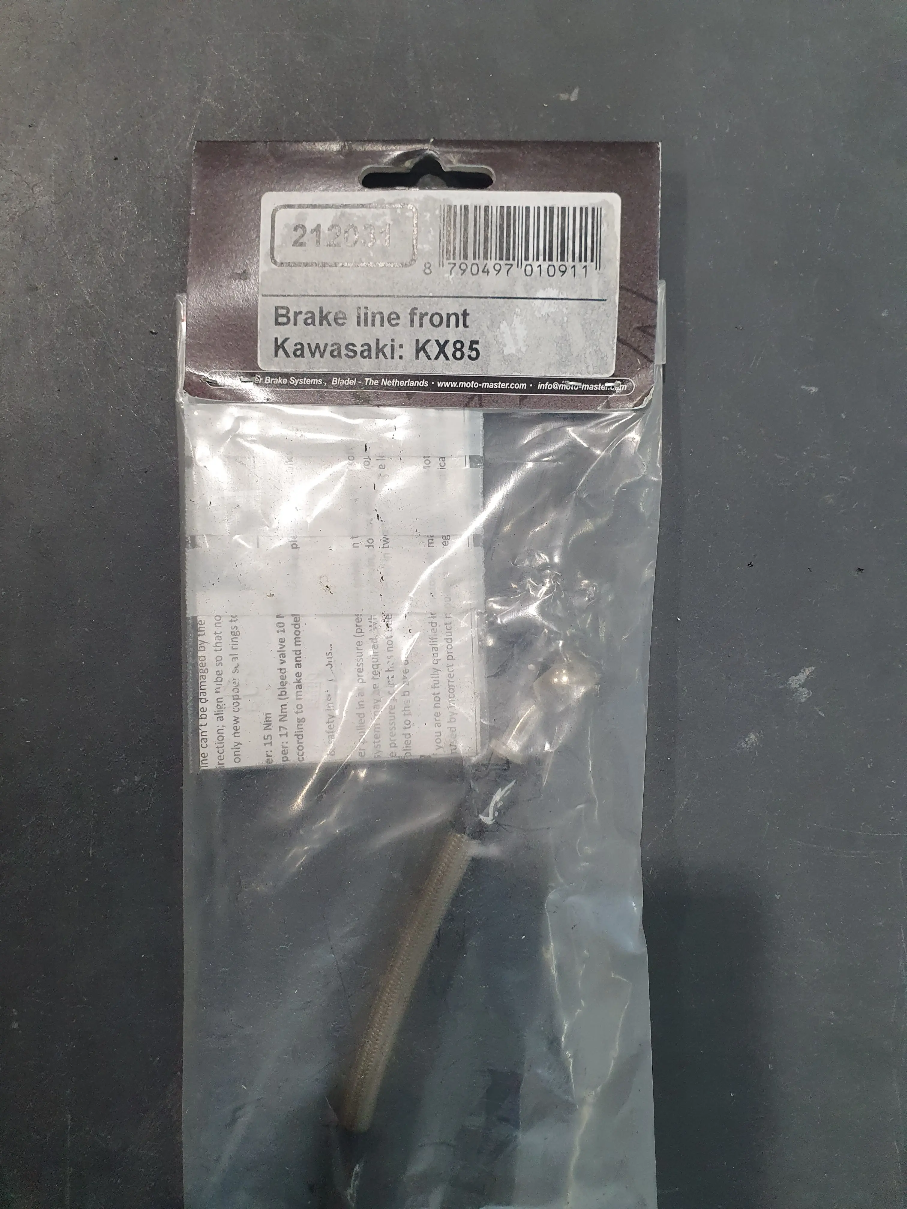[212031 selling out] Moto-Master : Brake line | Front | OEM | Kawasaki: KX85 Old packaging