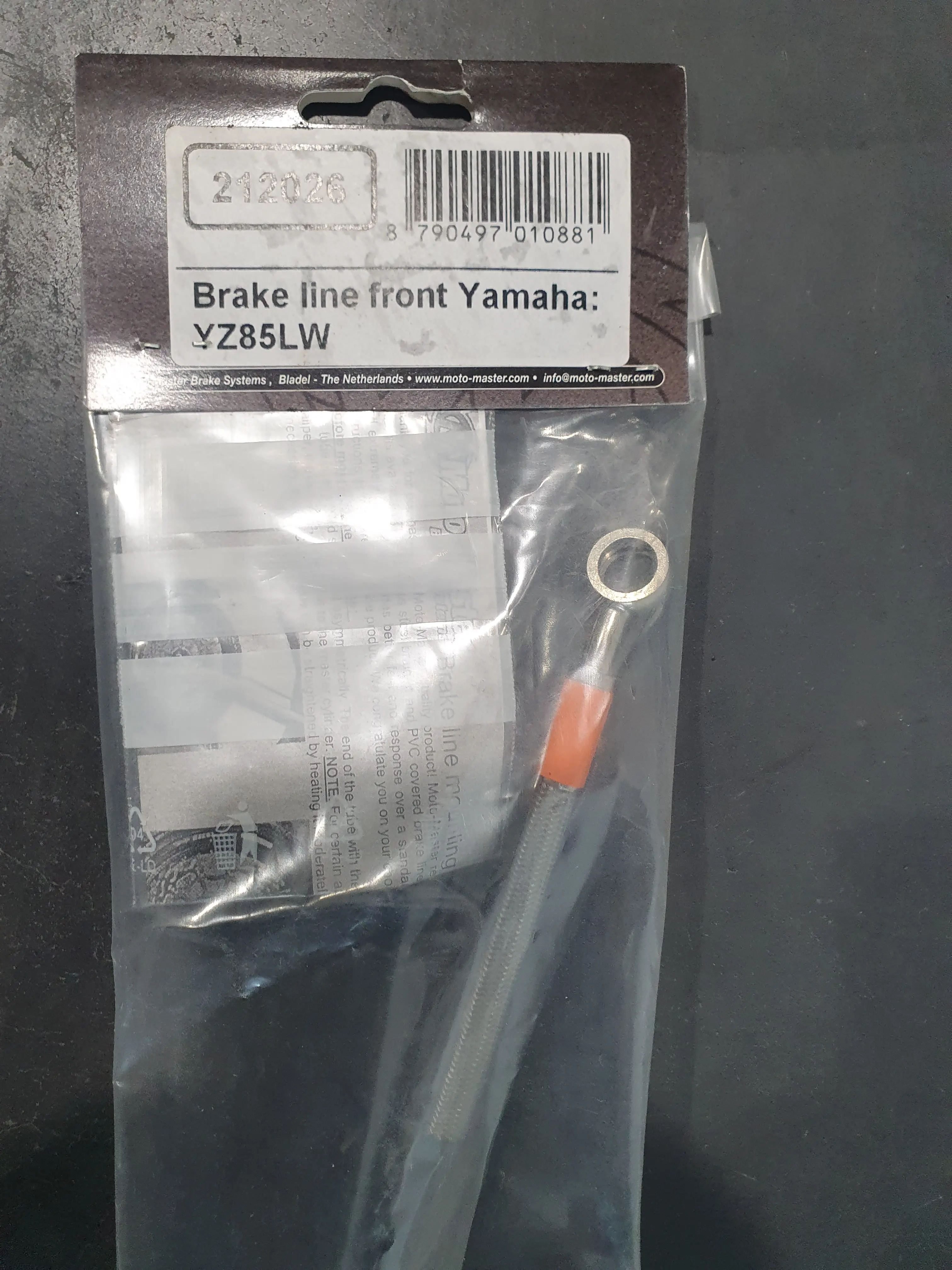 [212026 selling out] Moto-Master : Brake line | Front | OEM | Yamaha: YZ85LW  Old packaging Orange Label