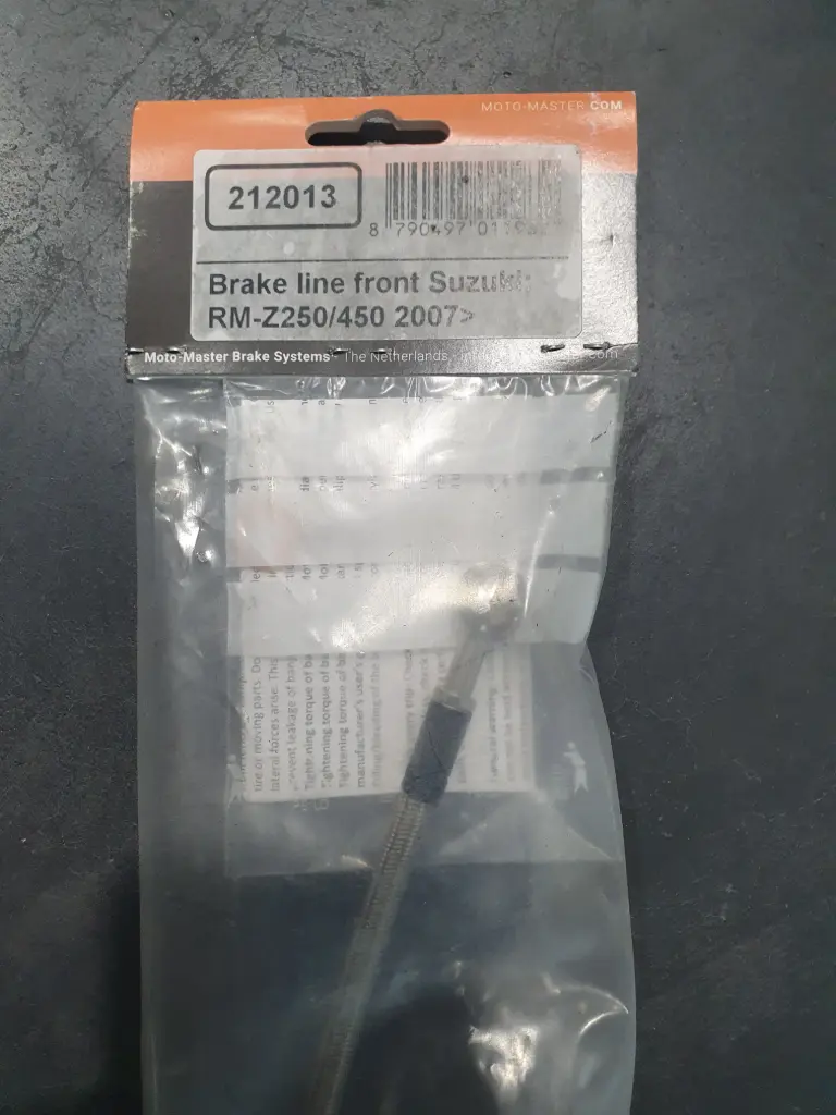 Moto-Master : Brake line | Front | OEM | Suzuki: RMZ250/450 2007-> Old packaging 