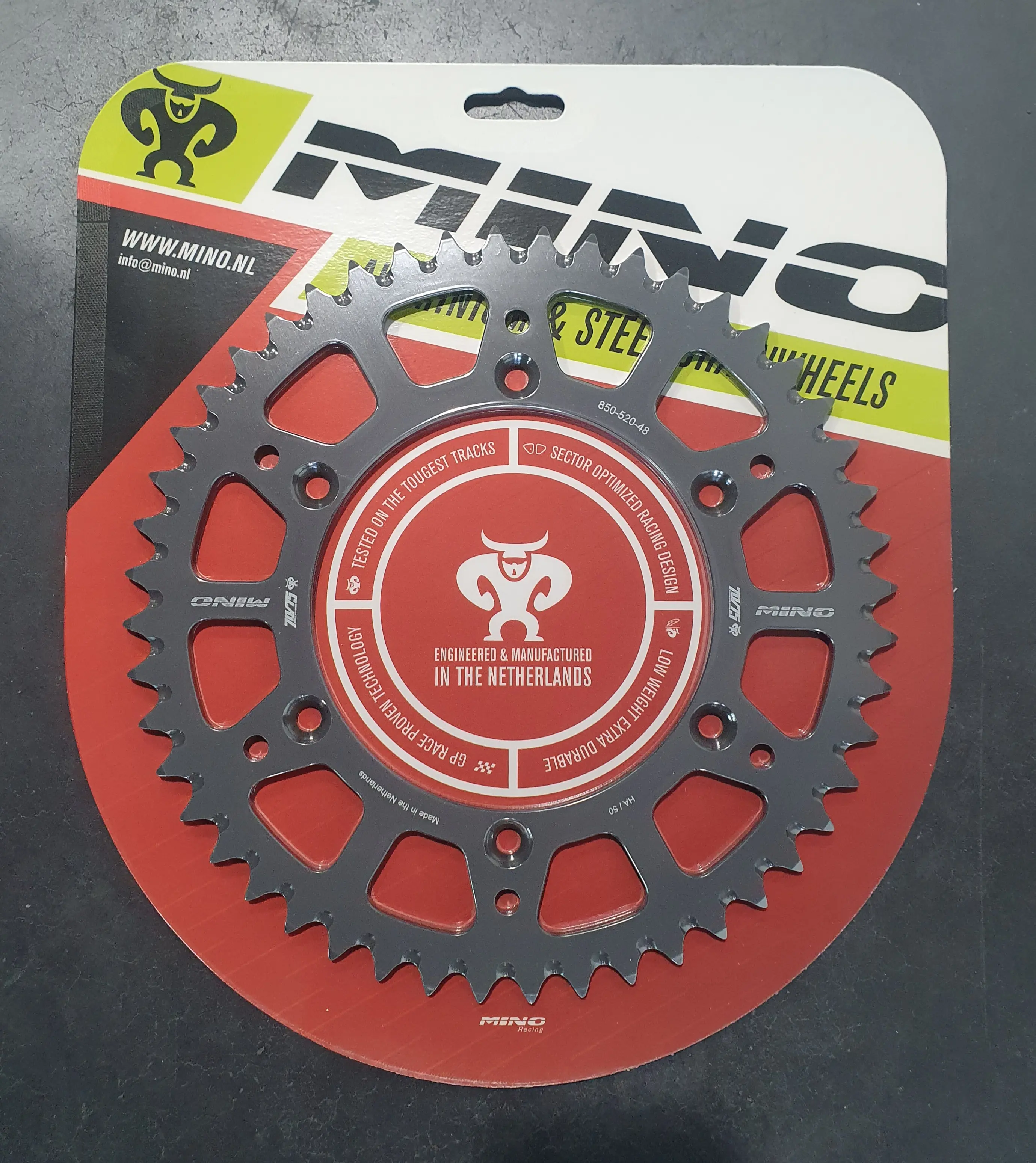 [Hard-25-850-50-0] MINO : (850) Yamaha YZ+YZF 125/250/450 | WR (2000-2026) | Chain 520 Hard-anodized (50)