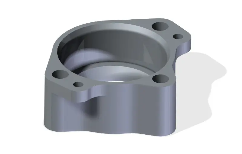MINO : ( 20-3002 ) exhaust flange KTM 50 2022-2026 Hard-anodized