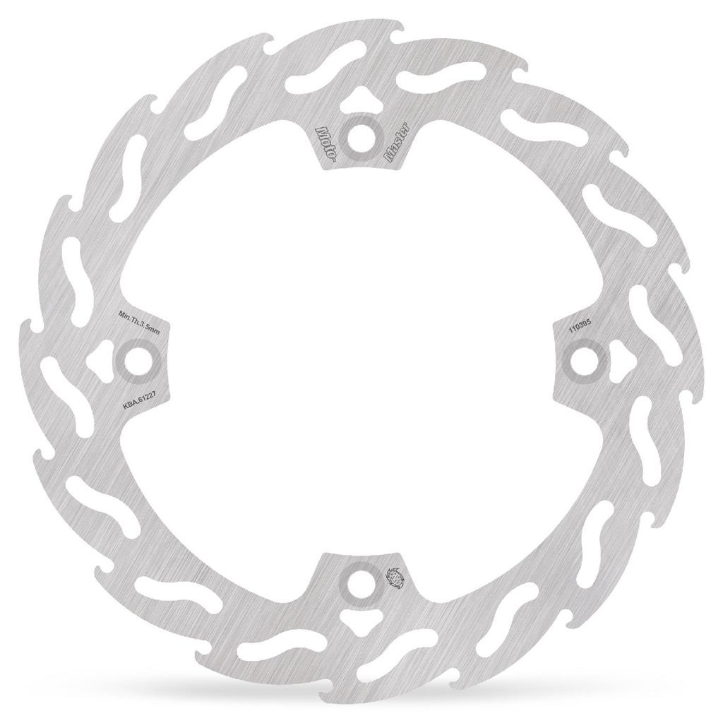 Moto-Master : Flame Road disc | Fixed | Front | Left | Honda: Transalp, NX650 Dominator