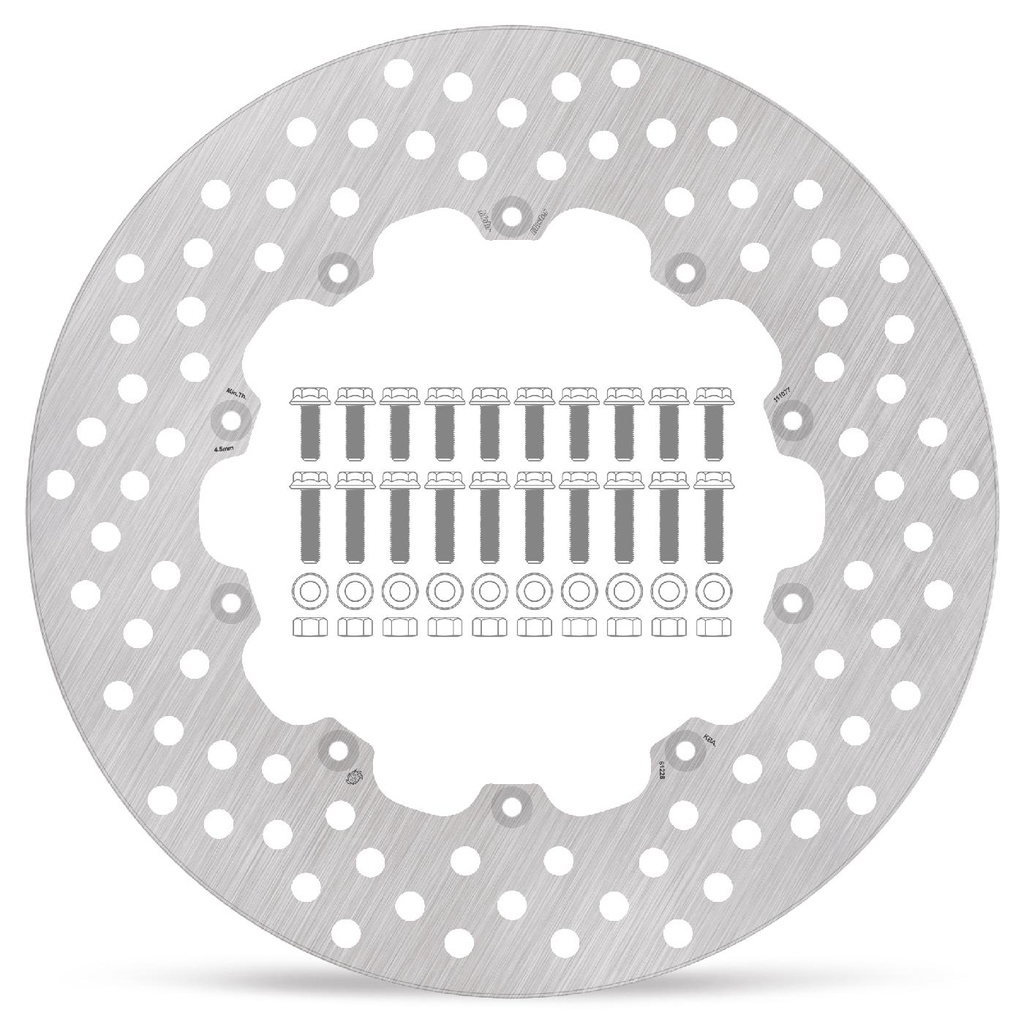 Moto-Master :  Halo front disc BMW with bolt kit: R45, R60, R65, R75, R80, R90, R100
