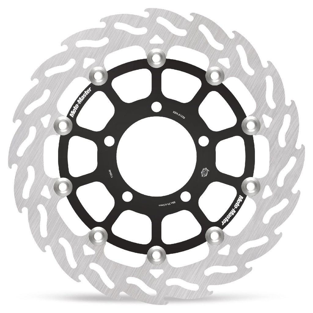 Moto-Master : Flame Road disc | Floating | Front | Right | Kawasaki: ZX-6R/RR Ninja, ZX-10R Ninja, ER-6F, ER-6N, Versys, Z750/R, Z1000/ABS/SX
