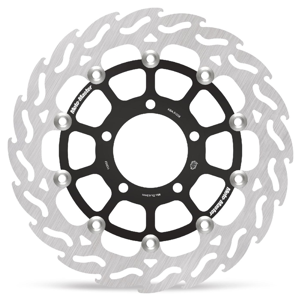 Moto-Master : Flame Road disc | Floating | Front | Left | Kawasaki: ZX-10R Ninja/ABS, GTR1400/ABS, ZZR1400/ABS
